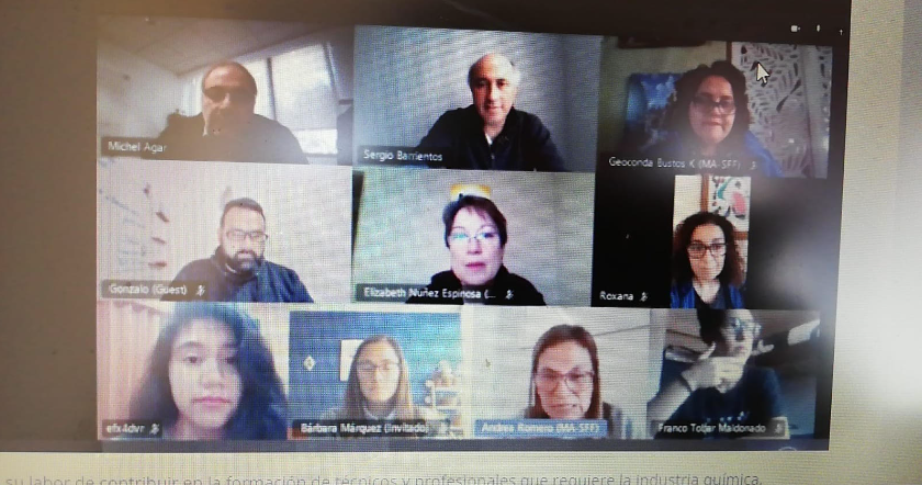 ASIQUIM renueva y organiza plan de trabajo 2022 con Liceo Industrial Domingo Matte Pérez