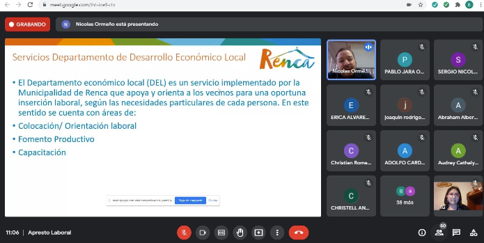 Estudiantes de cuarto medio del Liceo Industrial Bicentenario Benjamín Dávila Larraín participan de talleres de apresto laboral impartidos por la Municipalidad de Renca